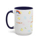 2 Peter 3:67 Inspirational Coffee Mug — Cute Rainbow & Chick Faith Design