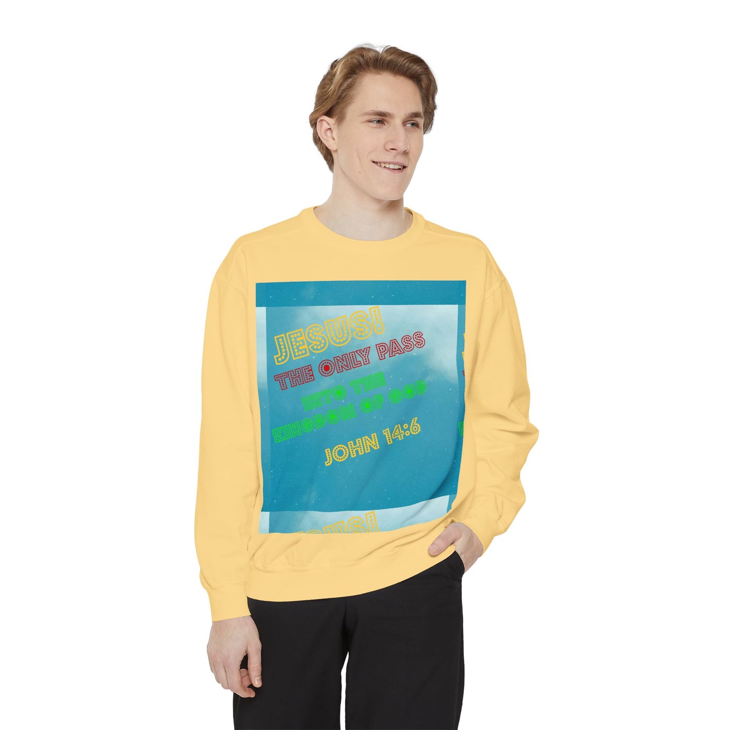 Christian Graphic Sweatshirt — "Jesus Is The Star" Inspirational Pullover