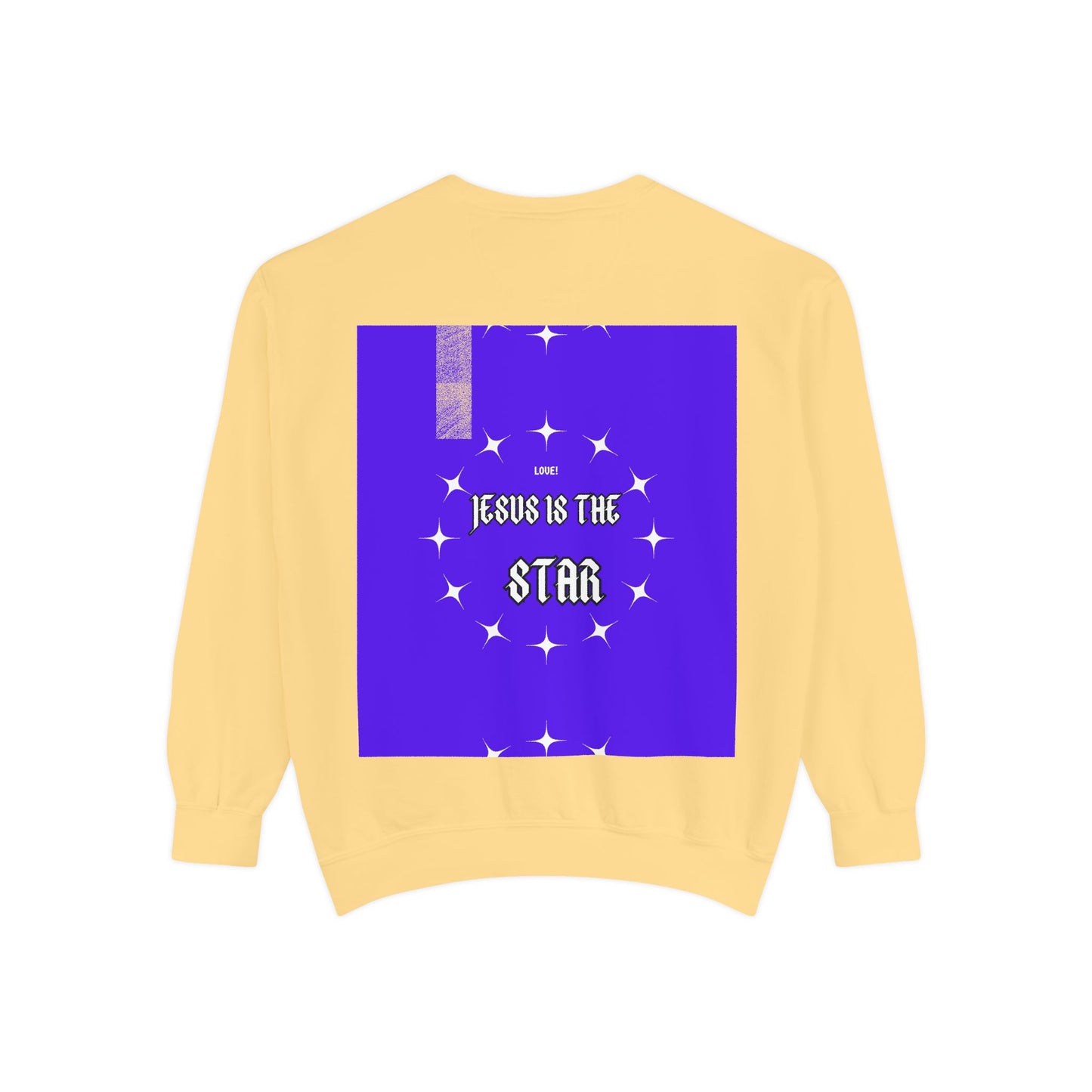 Christian Graphic Sweatshirt — "Jesus Is The Star" Inspirational Pullover
