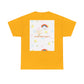 Christian Rainbow Chick Tee with 2 Peter 3:6-7 Scripture — Cute Floral & Coins Design