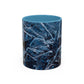 Blue Marble Accent Coffee Mug — Abstract Ice Pattern Ceramic Mug (11/15oz)