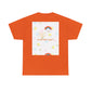 Christian Rainbow Chick Tee with 2 Peter 3:6-7 Scripture — Cute Floral & Coins Design