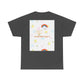 Christian Rainbow Chick Tee with 2 Peter 3:6-7 Scripture — Cute Floral & Coins Design