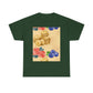 Christian Rainbow Chick Tee with 2 Peter 3:6-7 Scripture — Cute Floral & Coins Design