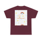 Christian Rainbow Chick Tee with 2 Peter 3:6-7 Scripture — Cute Floral & Coins Design