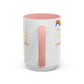 2 Peter 3:67 Inspirational Coffee Mug — Cute Rainbow & Chick Faith Design