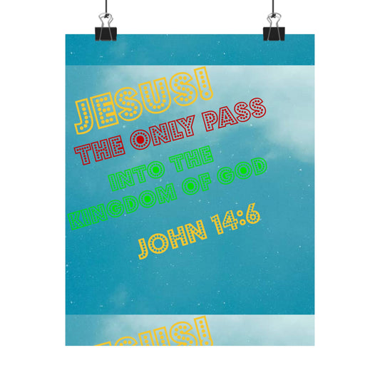 matte vertical poster