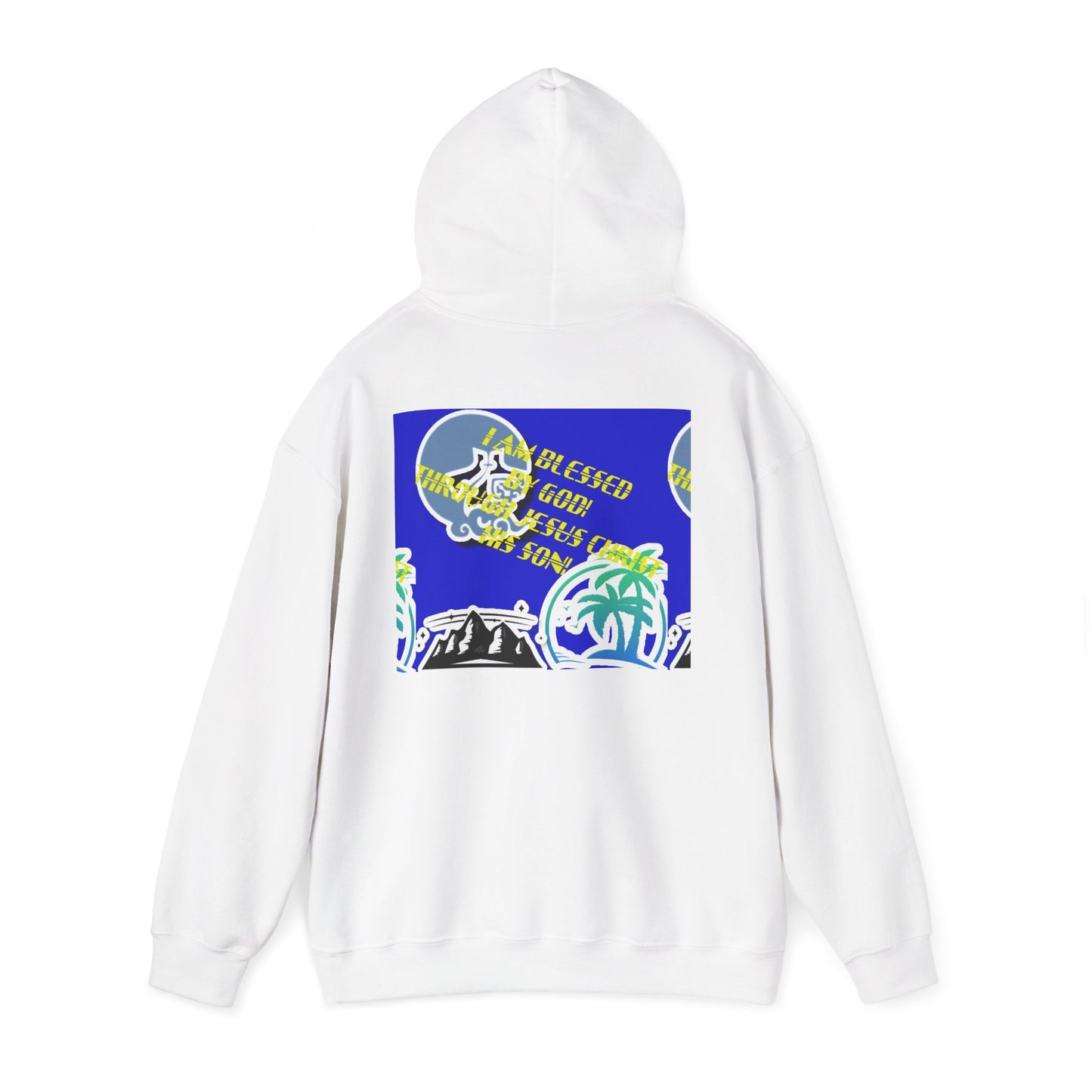 Hoodie — Tropical Faith & Floral Pancake Art Pullover