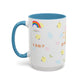 2 Peter 3:67 Inspirational Coffee Mug — Cute Rainbow & Chick Faith Design
