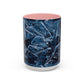 Blue Marble Accent Coffee Mug — Abstract Ice Pattern Ceramic Mug (11/15oz)
