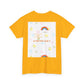 Christian Rainbow Chick Tee with 2 Peter 3:6-7 Scripture — Cute Floral & Coins Design