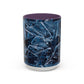 Blue Marble Accent Coffee Mug — Abstract Ice Pattern Ceramic Mug (11/15oz)