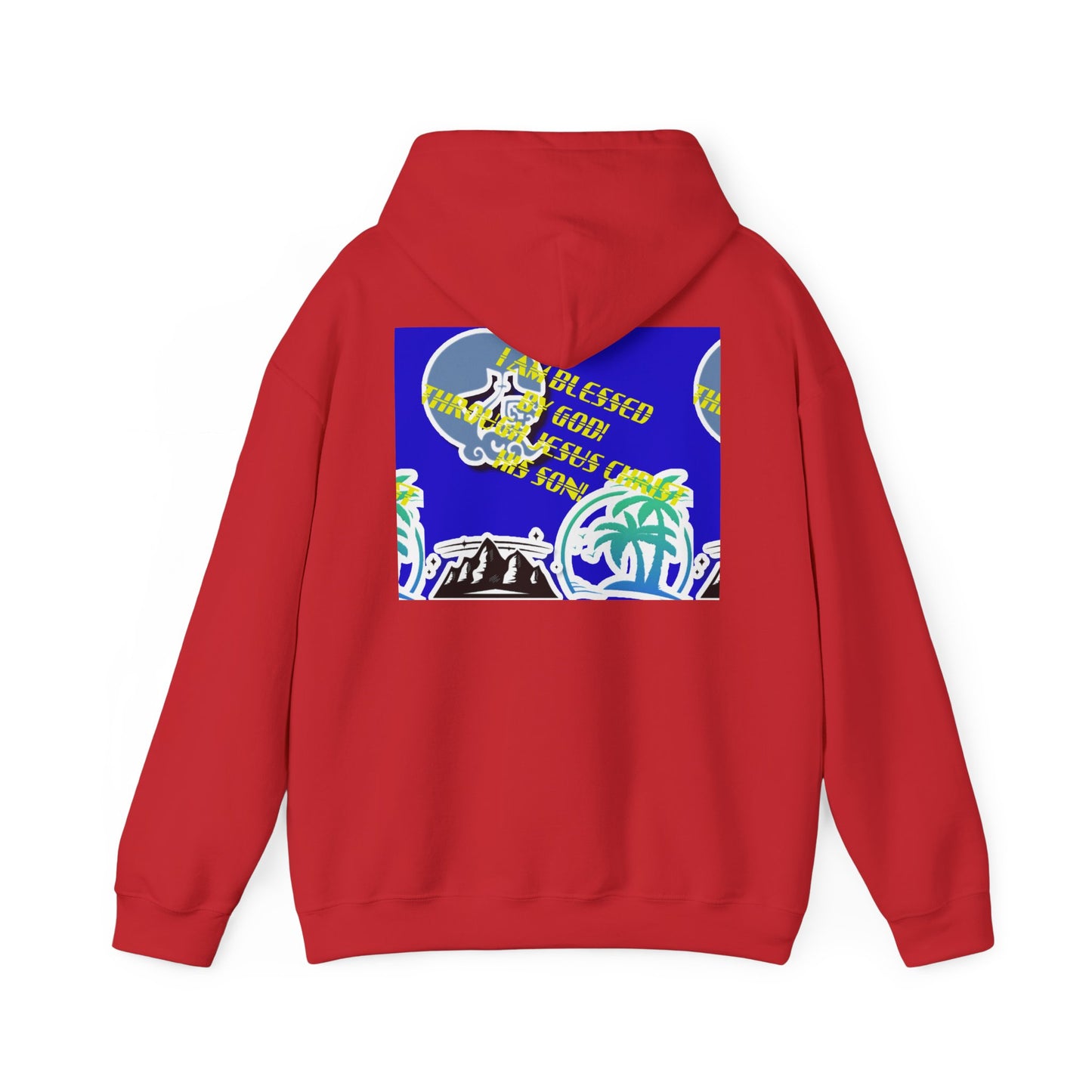 Hoodie — Tropical Faith & Floral Pancake Art Pullover