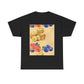 Christian Rainbow Chick Tee with 2 Peter 3:6-7 Scripture — Cute Floral & Coins Design