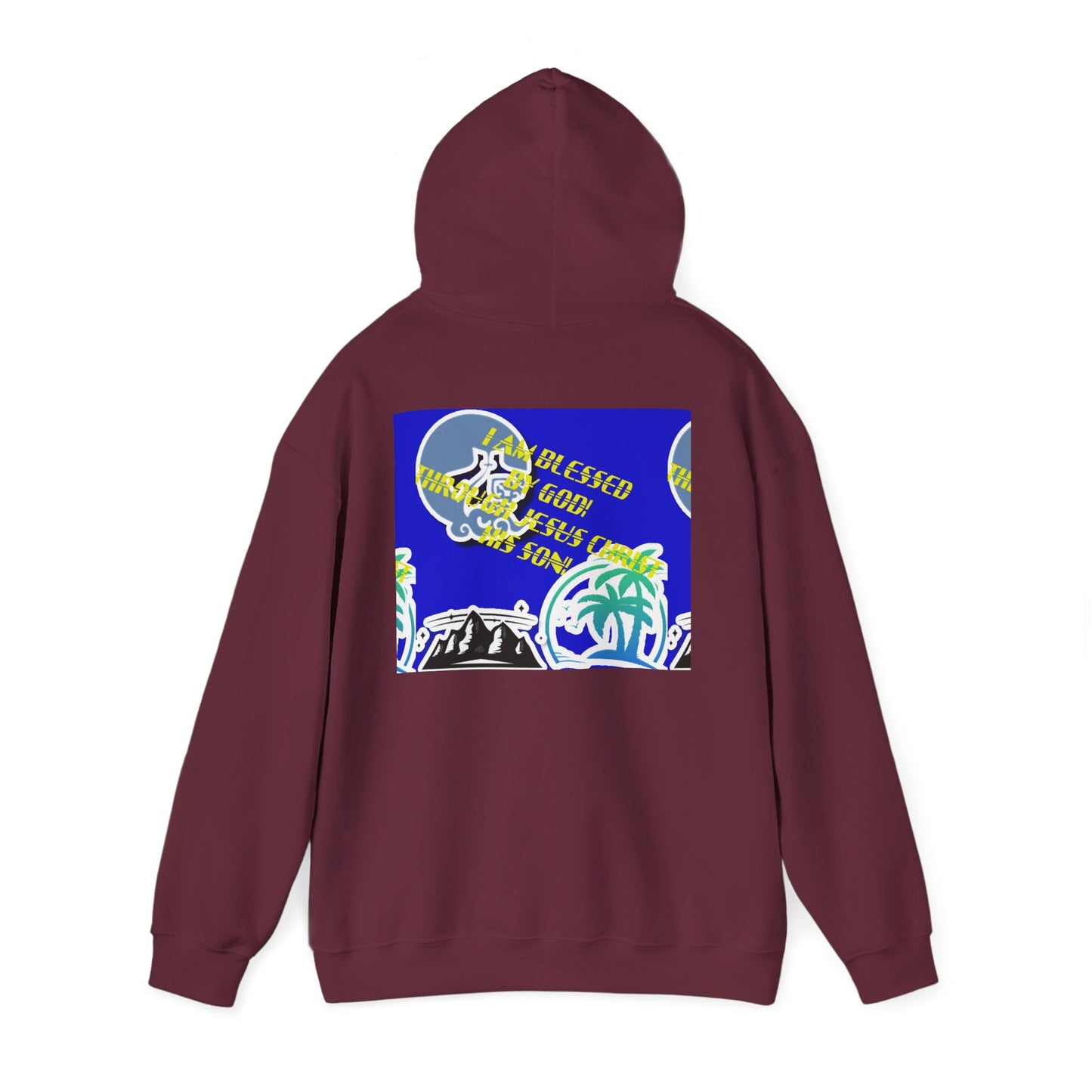Hoodie — Tropical Faith & Floral Pancake Art Pullover