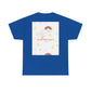 Christian Rainbow Chick Tee with 2 Peter 3:6-7 Scripture — Cute Floral & Coins Design