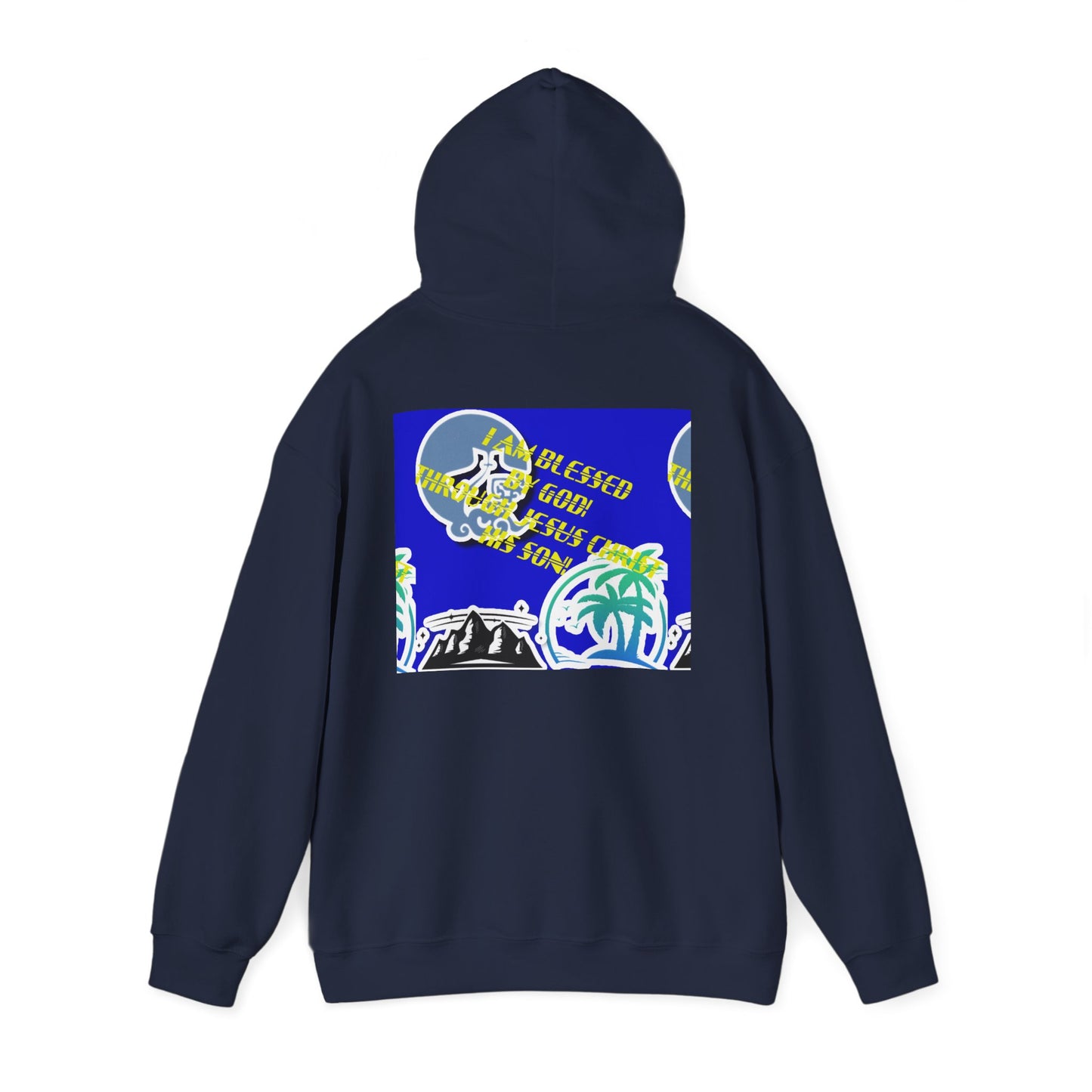 Hoodie — Tropical Faith & Floral Pancake Art Pullover