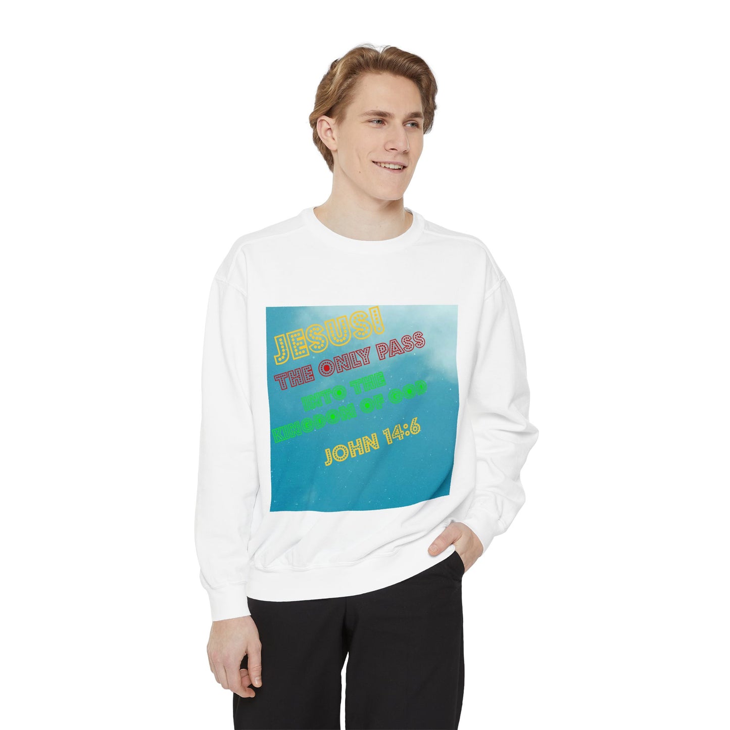 Christian Graphic Sweatshirt — "Jesus Is The Star" Inspirational Pullover